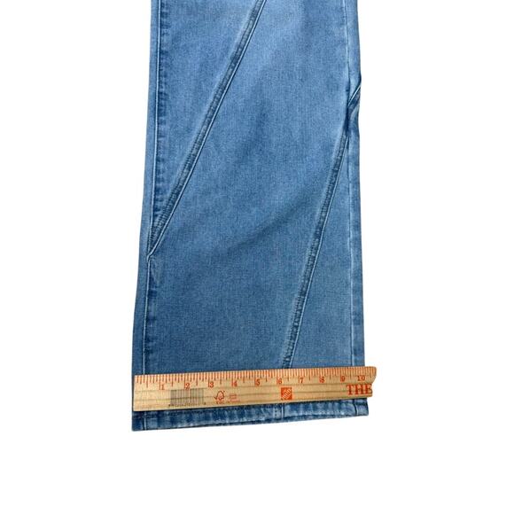 NWT!! "COMMENSE" WOMEN'S JEANS WIDE LEG BAGGY LIGHT COLOR SZ L TWEEN GRUNGE - Picture 9 of 10